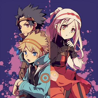 Image For Post | Naruto, Sasuke, and Sakura, combination of different power representations and bold outlines. anime trio matching pfp pfp for discord. - [Anime Trio PFP](https://hero.page/pfp/anime-trio-pfp)