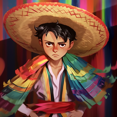 Image For Post | Mexican boy wearing traditional senorita attire, vivid colors and flowing lines. stylish mexican pfp boys pfp for discord. - [Mexican Anime Pfp Collection](https://hero.page/pfp/mexican-anime-pfp-collection)