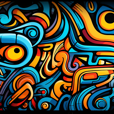 Image For Post Graffiti Style Art Wallpaper Wall of Colours - Wallpaper