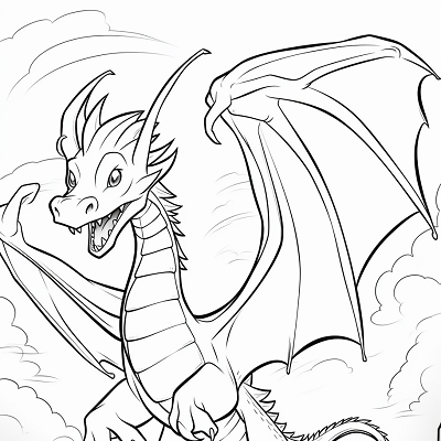 Image For Post Aerial Majesty Dragon - Printable Coloring Page