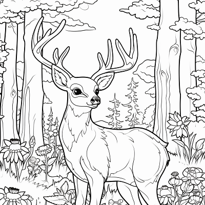 Image For Post Enchanting Woodland Critters - Printable Coloring Page