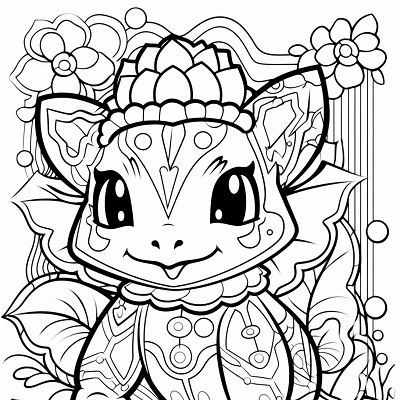 Image For Post | A Bulbasaur design; showcasing rich and detailed features. printable coloring page, black and white, free download - [Pokemon Drawing Sketch Coloring Pages ](https://hero.page/coloring/pokemon-drawing-sketch-coloring-pages-fun-for-adults-and-kids)