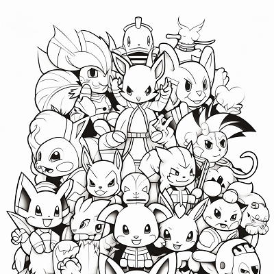 Image For Post | Generation 1 Pokemon in training position, depicted with a mix of rounded and angular lines. printable coloring page, black and white, free download - [All Pokemon Drawing Coloring Pages, Kids Fun, Adult Relaxation](https://hero.page/coloring/all-pokemon-drawing-coloring-pages-kids-fun-adult-relaxation)