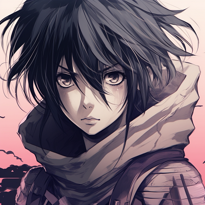 Image For Post Mikasa's Determined Look - cool anime pfp for girls