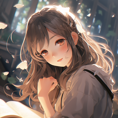 Image For Post | Close-up of the magic book, intricate patterns and glowy effect. innovative girl anime pfp - [Girl Anime PFP Territory](https://hero.page/pfp/girl-anime-pfp-territory)