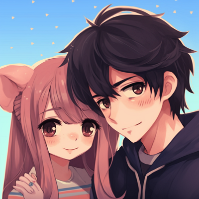 Image For Post | A cute chibi-style anime couple, vibrant color palette and exaggerated features. unforgettable looking: cute matching anime pfp for engaged couples - [Boosted Selection of Matching Anime PFP for Couples](https://hero.page/pfp/boosted-selection-of-matching-anime-pfp-for-couples)