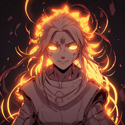 Image For Post | Naruto enveloped in the fiery aura of Nine-Tails, emphasizing his glowing power. glowing pfp anime for naruto enthusiasts - [Glowing Anime PFP Central](https://hero.page/pfp/glowing-anime-pfp-central)