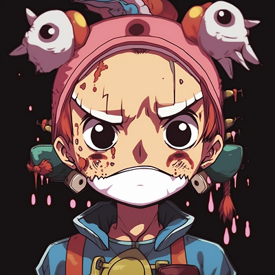 Image For Post | Close-up of Chopper's cute and funny face, emphasis on the curious eyes and snout, brilliant with pastel colors. matched sets of funny anime pfps - [Funny Anime PFP Gallery](https://hero.page/pfp/funny-anime-pfp-gallery)