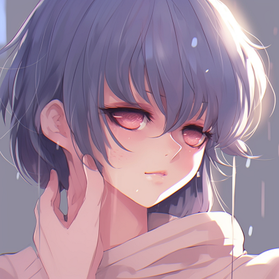 Image For Post | Anime character with a side glance, raindrops denoting a sad atmosphere, intricate details in the eye. anime sad aesthetic pfp - [Anime Sad Pfp Central](https://hero.page/pfp/anime-sad-pfp-central)