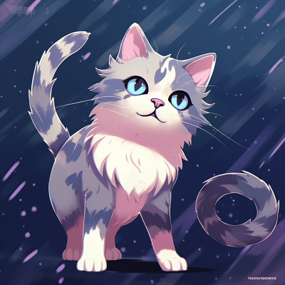 Image For Post | Anime cat with eyes reflecting a starry sky, beautiful blending and shimmer effects. wondrous anime cat pfp - [Anime Cat PFP Universe](https://hero.page/pfp/anime-cat-pfp-universe)