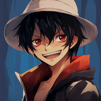 Image For Post | Luffy in a playful pose, dynamic composition and lighthearted theme. humorous male anime pfp - [Male Anime PFP Hub](https://hero.page/pfp/male-anime-pfp-hub)