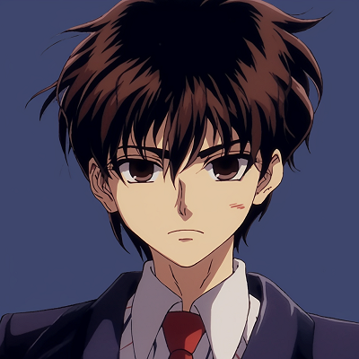 Image For Post | Battle-ready classic anime boy, with focused eyes and clenched fist, intense shading and lines. vintage 90s anime pfp boy - [90s anime pfp universe](https://hero.page/pfp/90s-anime-pfp-universe)
