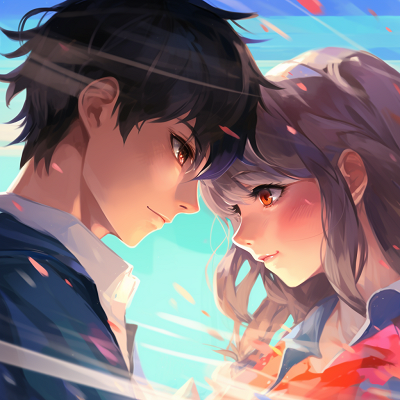 Image For Post | Image of anime couple holding hands, line art style with focus on the hands. artistic couple anime pfp - [Couple Anime PFP Themes](https://hero.page/pfp/couple-anime-pfp-themes)