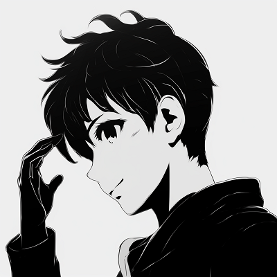 Image For Post | A charcoal sketch styled anime boy, showcasing thick lines and heavy shading. anime profile picture black and white male - [Anime Profile Picture Black and White](https://hero.page/pfp/anime-profile-picture-black-and-white)