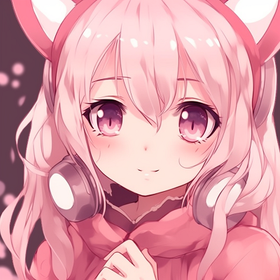 Image For Post | Pink-haired anime girl, with an oversized ribbon and cheerful expression, emphasis on kawaii style. cute pink anime pfps for girls - [Pink Anime PFP](https://hero.page/pfp/pink-anime-pfp)
