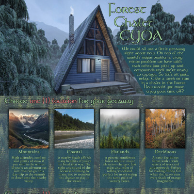 Image For Post Forest Chalet CYOA by bookwyrmnick
