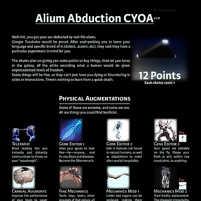 Image For Post Alien (Alium) Abduction CYOA