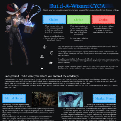Image For Post Build A Wizard CYOA (Author Unknown)