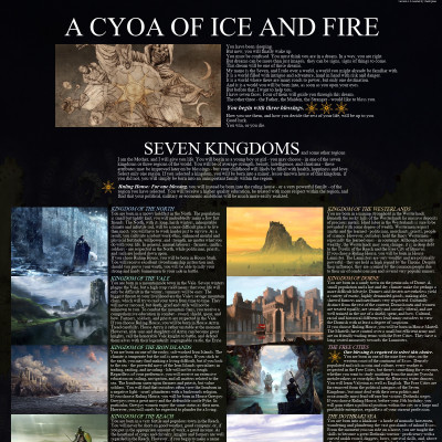 Image For Post A CYOA of Ice and Fire from /tg/