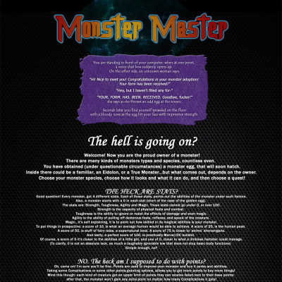 Image For Post Monster Master CYOA