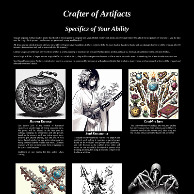 Image For Post Crafter Of Artifacts CYOA V3