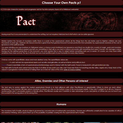 Image For Post Pact CYOA from /tg/, author unknown)