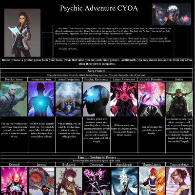 Image For Post Psychic Adventure CYOA by SoilentR