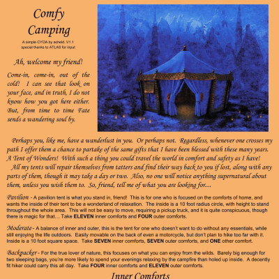 Image For Post Comfy Camping CYOA by acheld