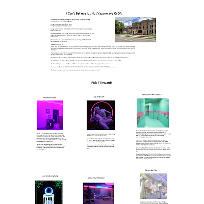 Image For Post I Can't Believe It's Not Vaporwave CYOA
