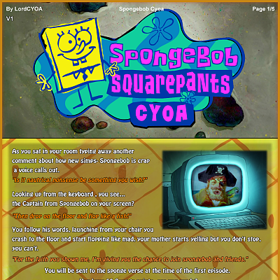 Image For Post Spongebob CYOA By LordCYOA