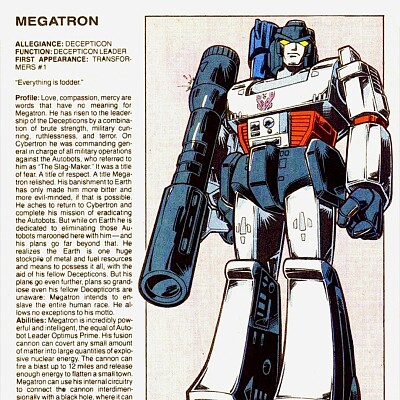 Image For Post Megatron profile