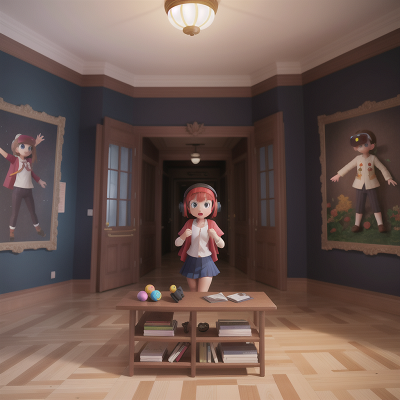Image For Post Anime, rainbow, confusion, school, museum, virtual reality, HD, 4K, AI Generated Art