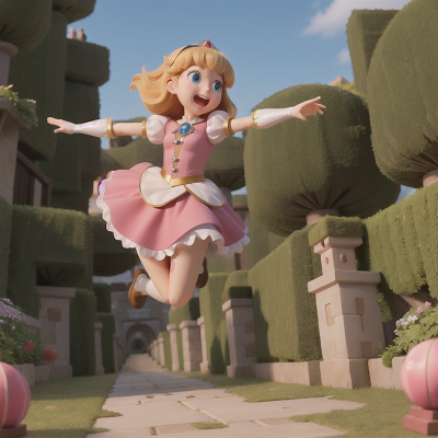 Image For Post Anime, princess, jumping, maze, wizard, crystal, HD, 4K, AI Generated Art