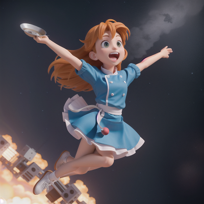 Image For Post Anime, key, jumping, chef, train, space, HD, 4K, AI Generated Art