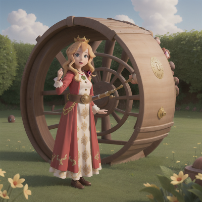 Image For Post Anime, queen, flute, farm, time machine, monkey, HD, 4K, AI Generated Art