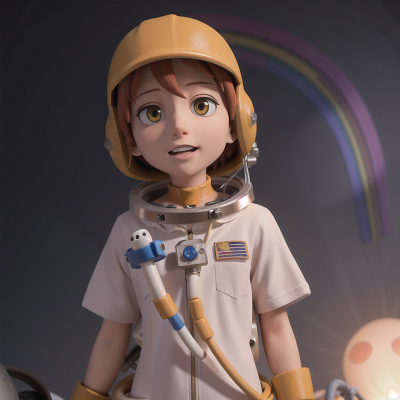 Image For Post Anime, mummies, mechanic, rainbow, astronaut, scientist, HD, 4K, AI Generated Art