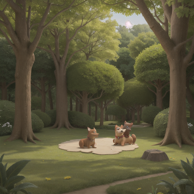 Image For Post Anime, dragon, enchanted forest, park, flying carpet, dog, HD, 4K, AI Generated Art