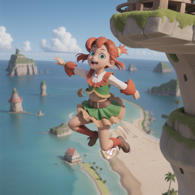 Image For Post Anime, island, jumping, carnival, goblin, maze, HD, 4K, AI Generated Art