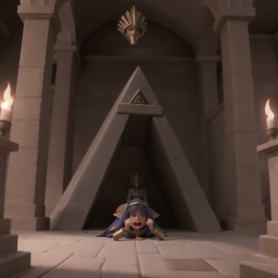 Image For Post Anime, pyramid, knights, crying, betrayal, surprise, HD, 4K, AI Generated Art