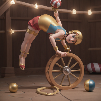 Image For Post Anime, bicycle, circus, ancient scroll, golden egg, swimming, HD, 4K, AI Generated Art