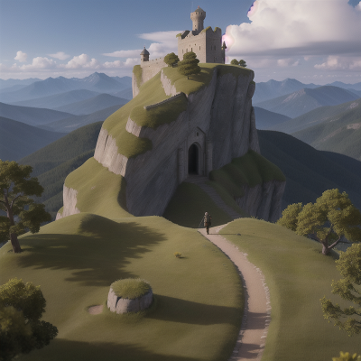 Image For Post Anime, betrayal, mountains, tower, sword, king, HD, 4K, AI Generated Art
