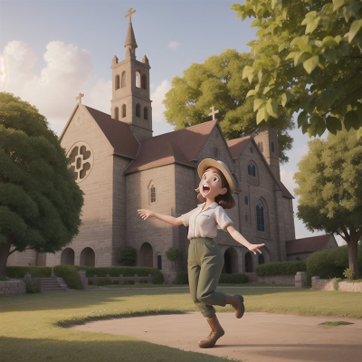 Image For Post Anime, zookeeper, farm, singing, dancing, cathedral, HD, 4K, AI Generated Art