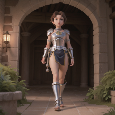 Image For Post Anime, gladiator, mechanic, moonlight, queen, knight, HD, 4K, AI Generated Art