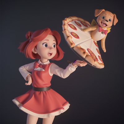 Image For Post Anime, dog, fairy, pizza, teacher, ghost, HD, 4K, AI Generated Art
