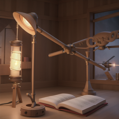 Image For Post Anime, bakery, telescope, helicopter, ancient scroll, lamp, HD, 4K, AI Generated Art