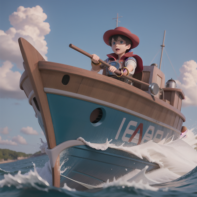 Image For Post Anime, boat, hero, detective, car, shield, HD, 4K, AI Generated Art