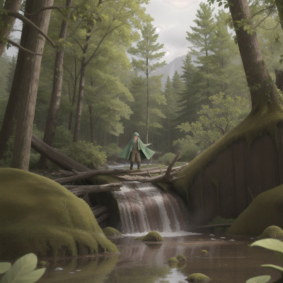 Image For Post Anime, invisibility cloak, swamp, forest, avalanche, flood, HD, 4K, AI Generated Art
