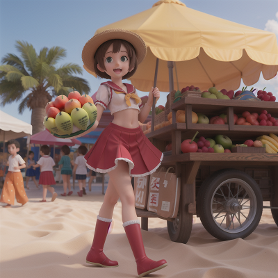 Image For Post Anime, school, beach, circus, fruit market, cat, HD, 4K, AI Generated Art