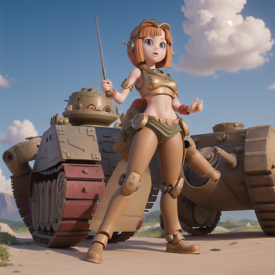 Image For Post Anime, tank, robot, musician, invisibility cloak, sphinx, HD, 4K, AI Generated Art