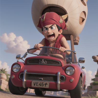 Image For Post Anime, car, anger, museum, pirate, pharaoh, HD, 4K, AI Generated Art